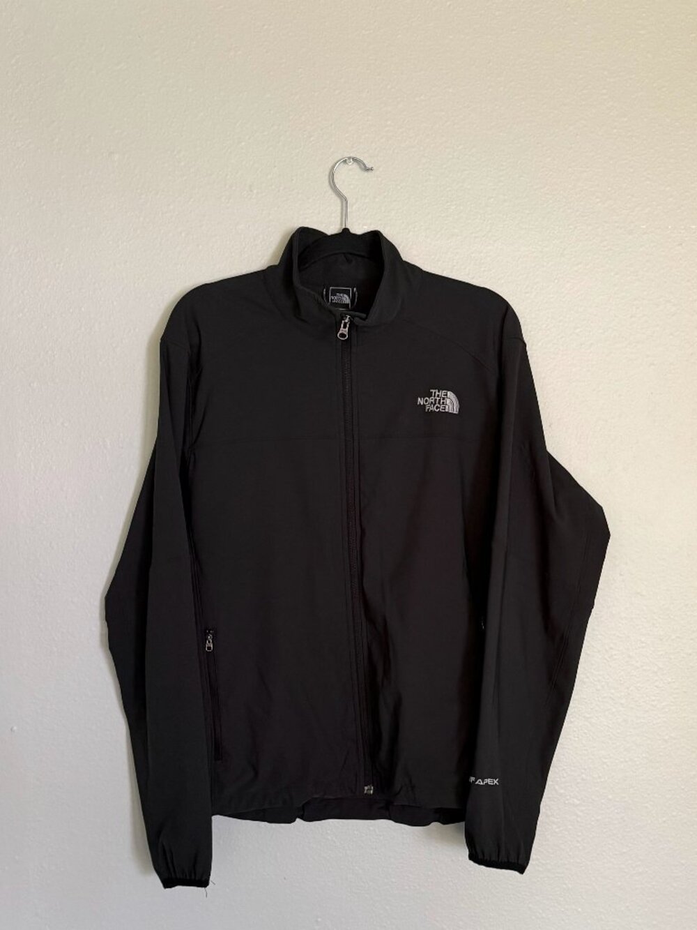 The North Face Apex Softshell Jacket Black Men's Medium M Full Zip